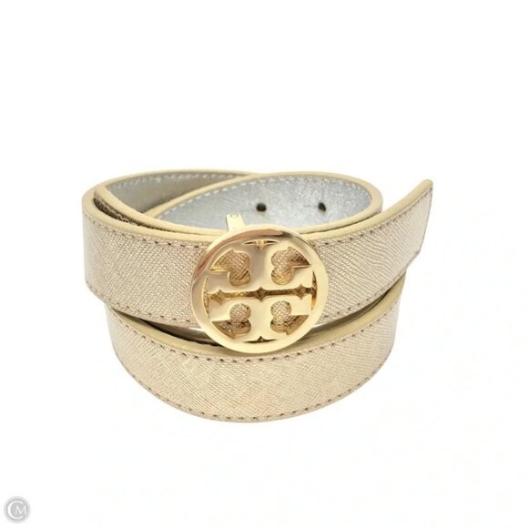 Tory Burch Gold Silver Reversible 1" Belt Women's Small - Picture 1 of 7